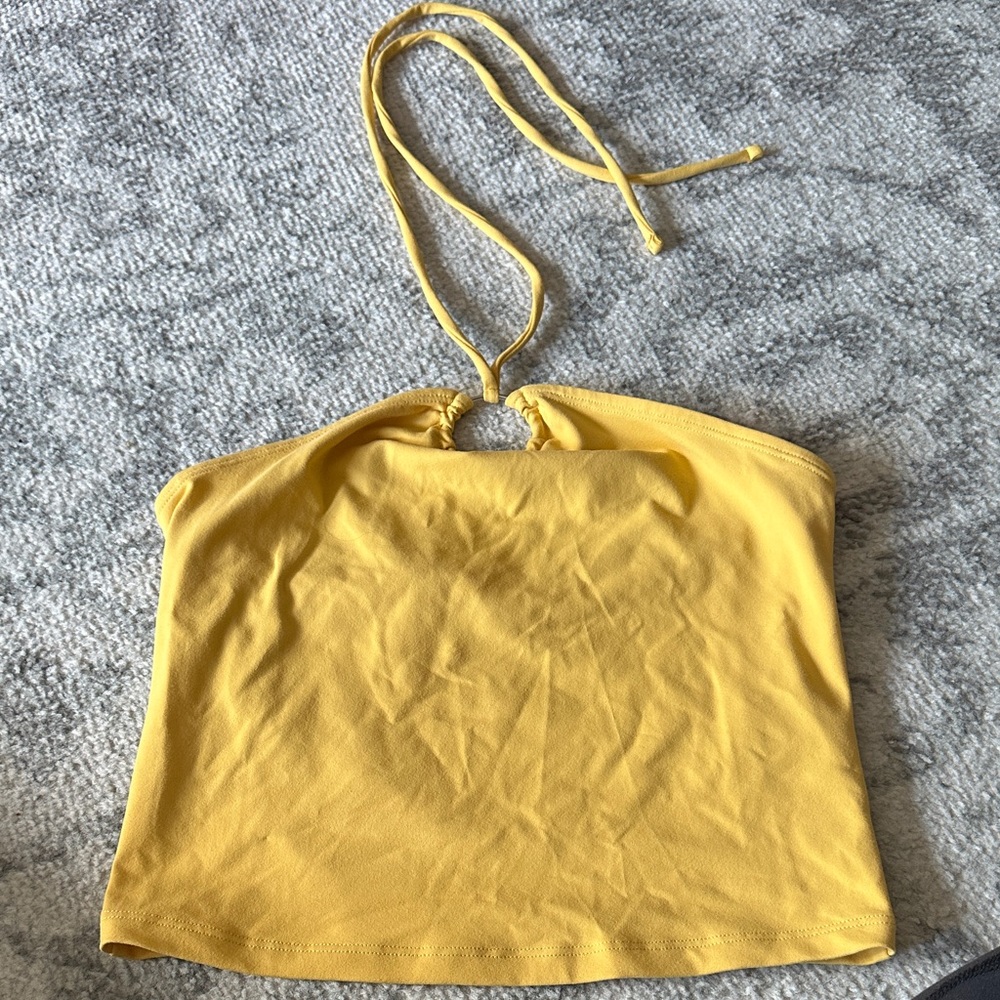 Abercrombie & Fitch Yellow Halter Top